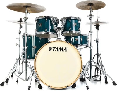 Tama Superstar Classic 5-piece Shell Pack - Gloss Sapphire Lacebark Pine