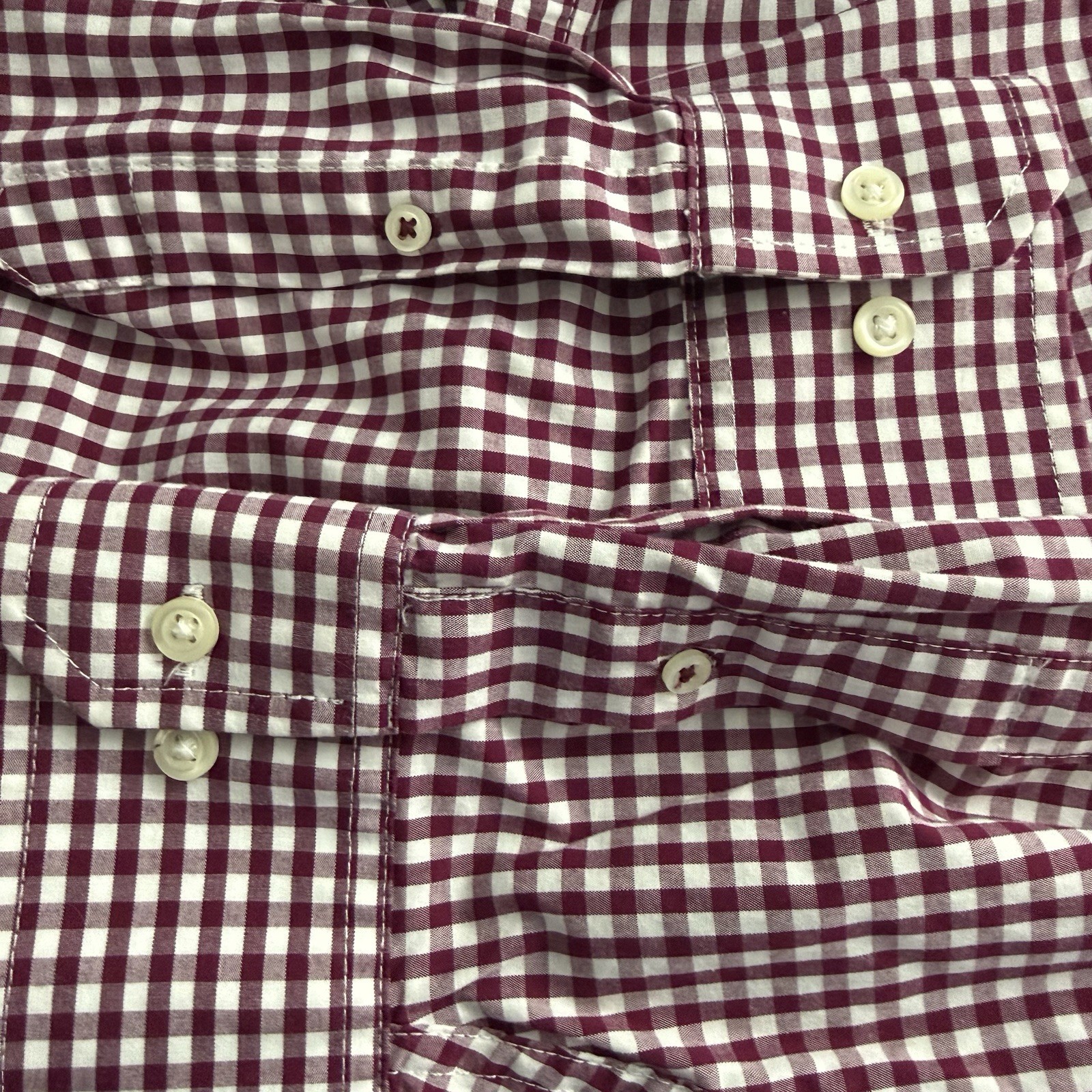 IZOD Premium Essentials Gingham Button Down Shirt… - image 8