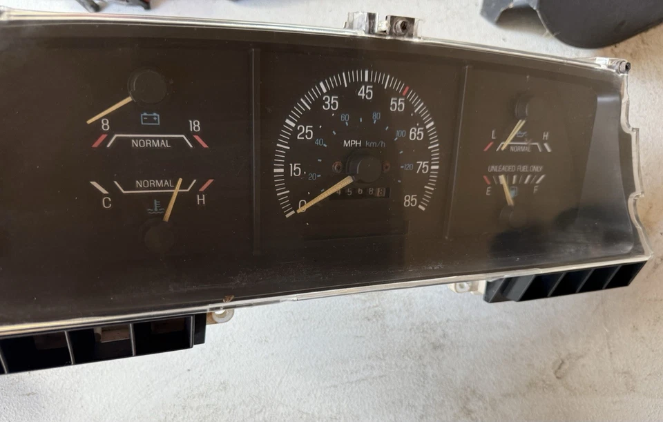 Cuadro de instrumentos velocímetro Ford F150 Bronco 1990-1991 MPH viaje odómetro fabricante original Foto 2 de 4