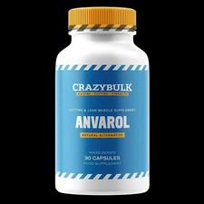 CrazyBulk ANVAROL para corte y suplemento muscular magra - 90 cápsulas - Paquete de 1