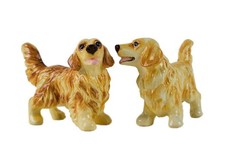Blue Witch Handmade Cruet Set Golden Retriever – Handmade Salt & Pepper Shakers