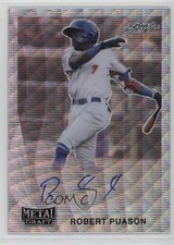 2021 Leaf Metal Draft 1990 Leaf Auto Silver Wave Robert Puason #LA-RP1 Auto 4f5