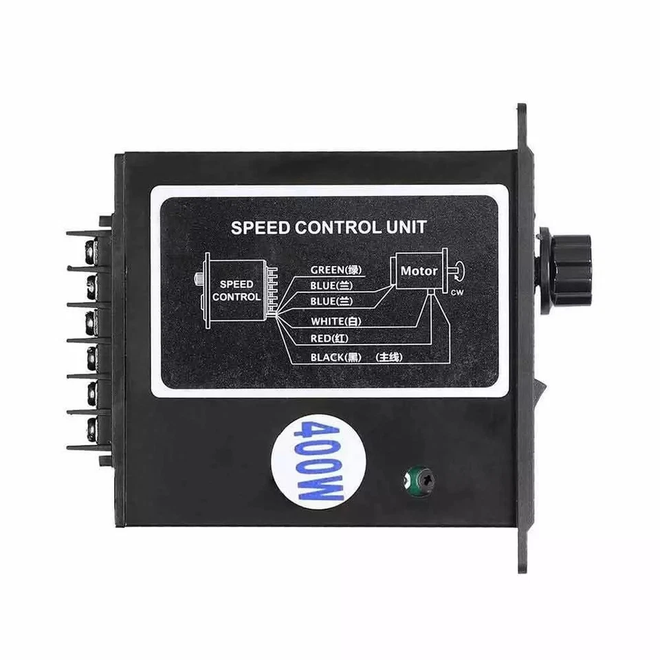 400W AC Motor Speed Controller Unit Speed Pinpoint Regulator 220V 50Hz 60Hz US52 - Bild 4 von 4