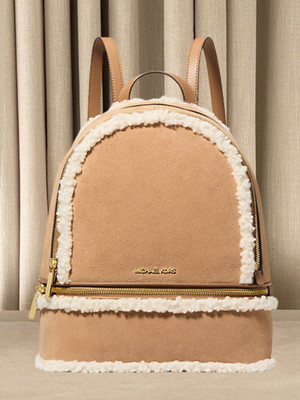 Michael Kors Rhea Medium Backpack Women Leather Suede Faux Michael Kors Rhea Medium Backpack Women Leather Suede Faux
