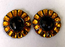 QVC Joan Rivers Signature Baguette Button Earrings