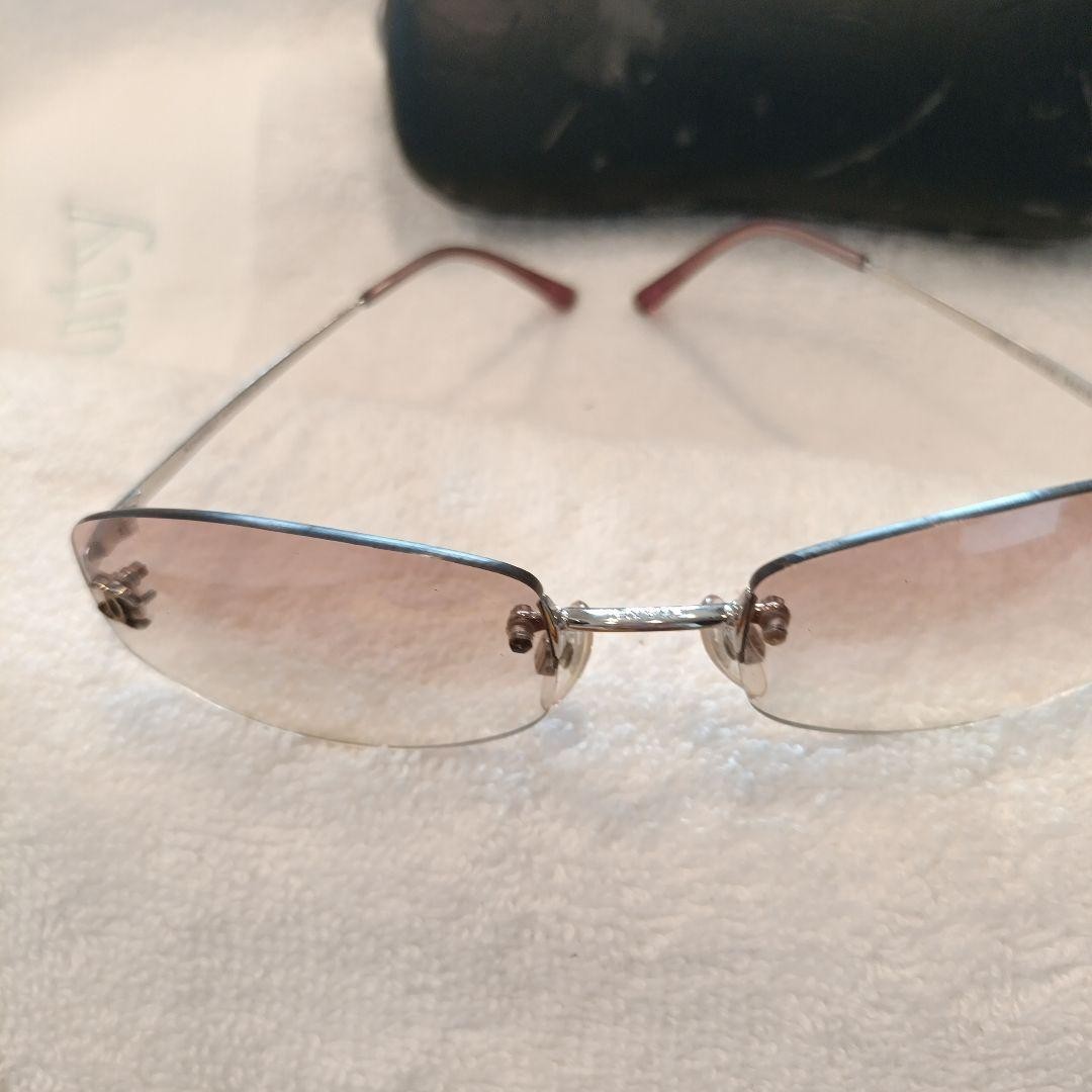 CHANEL 4002 c.124/58 Sunglasses Pink Gradient Coco Mark Women's