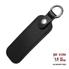 Leather USB Flash Drive Case - Thumb Flash Drive Holder USB Storage, black