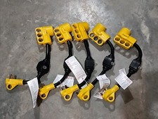 5x Lot - 18" Overload Protector 30 Amp to 50 Amp RV Adapter Plug for Camper