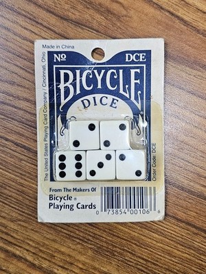 Bicycle Dice Set, which includes Five Standard Six-Sided Dice