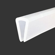 Clear Rubber Edge Trim  U Channel Silicone Rubber Edge Trim, 3/16" Slot, Fit f...