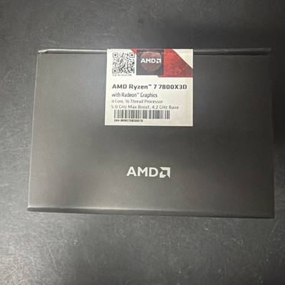 AMD Ryzen 7 7800X3D Processor (5 GHz, 8 Cores, Socket AM5) Boxed