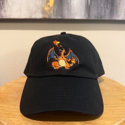 Charizard Pokemon strap back dad hat
