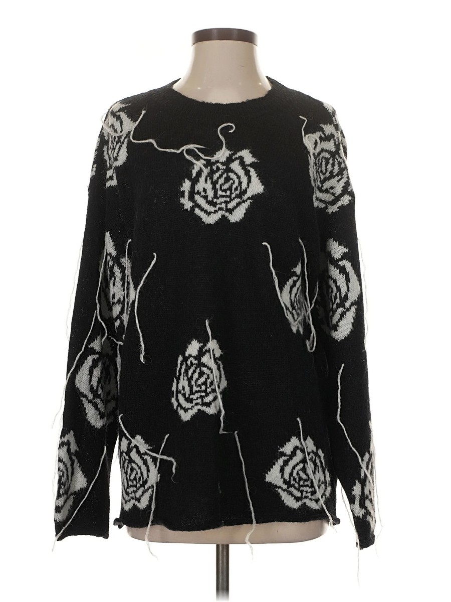 Digs Women Black Wool Pullover Sweater S