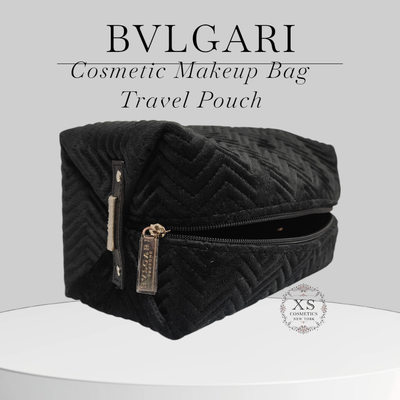 BVLGARI Cosmetic Makeup Bag Case Storage Bag Travel Pouch LOT OF 2