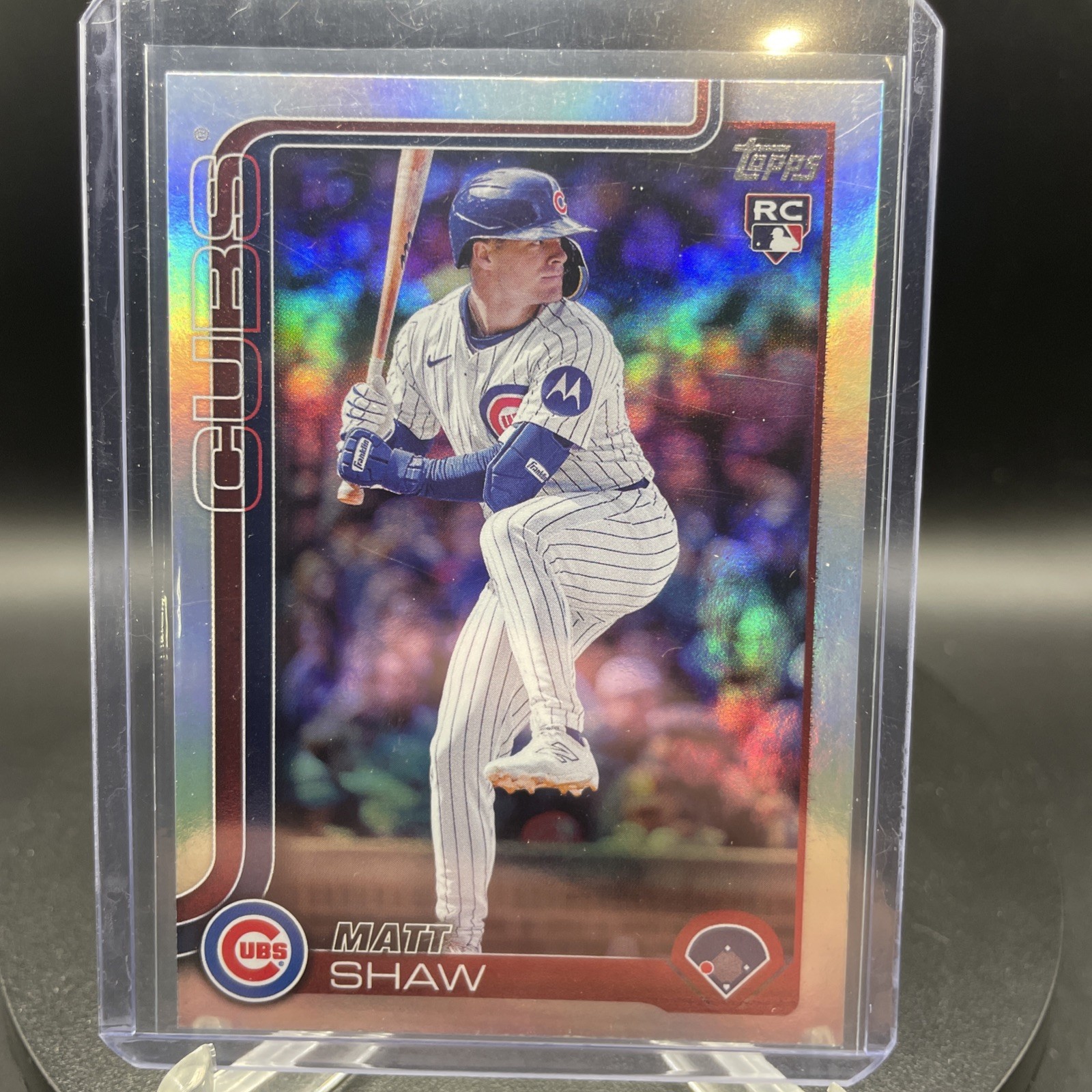 2025 Topps Update Series Matt Shaw Rainbow Foil RC #US200 Cubs 
