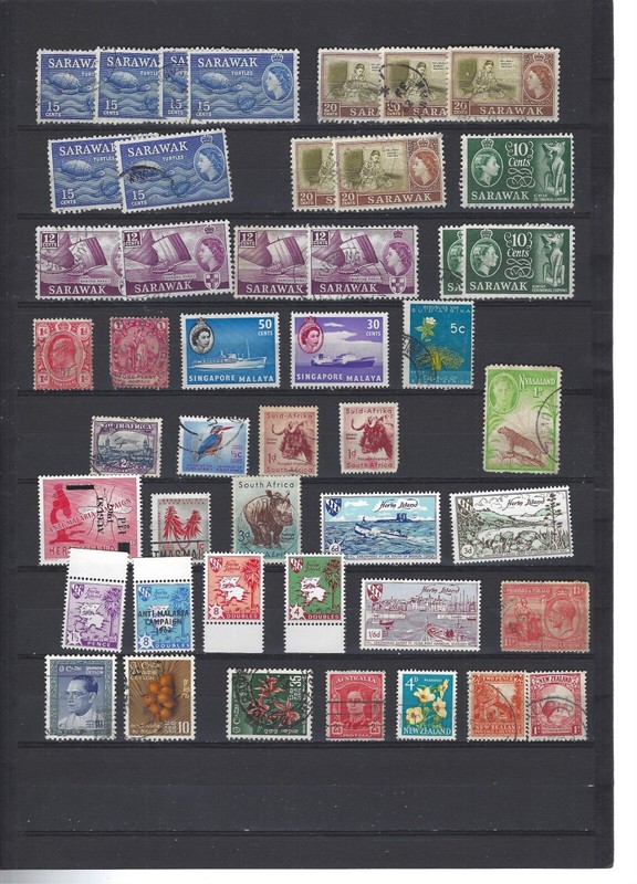 BRITISH COLONIES-COLLECTION-MIXED PERIODS-MANY BETTER-F-VF-AV-M-U-#1
