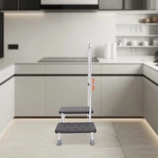 2 Steps Heavy Duty Medical Foot Stool W/ Handle Freestanding Medical Foot Stool
