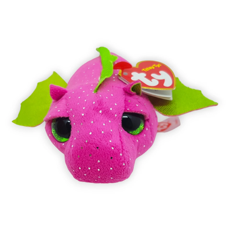 Ty Darby Pinker Drache Teeny Babies Plüsch Stofftier Granulatfüllung 13 cm 2018 - Bild 4 von 4