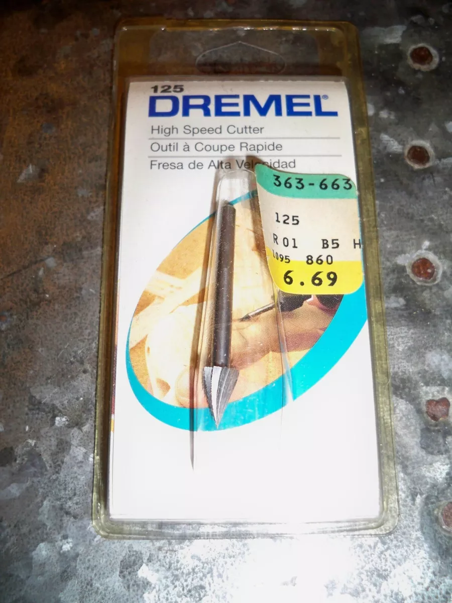 Genuine Dremel Bit High Speed Cutter 125 NEW in PACKAGE OEM Carving Cone