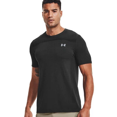 Under Armour Seamless Herren-T-Shirt Trainingsshirt Laufshirt Sportshirt Schwarz - Bild 1 von 4