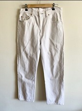 vintage 80s 90s levis 501 Off White Denim 34 X 29