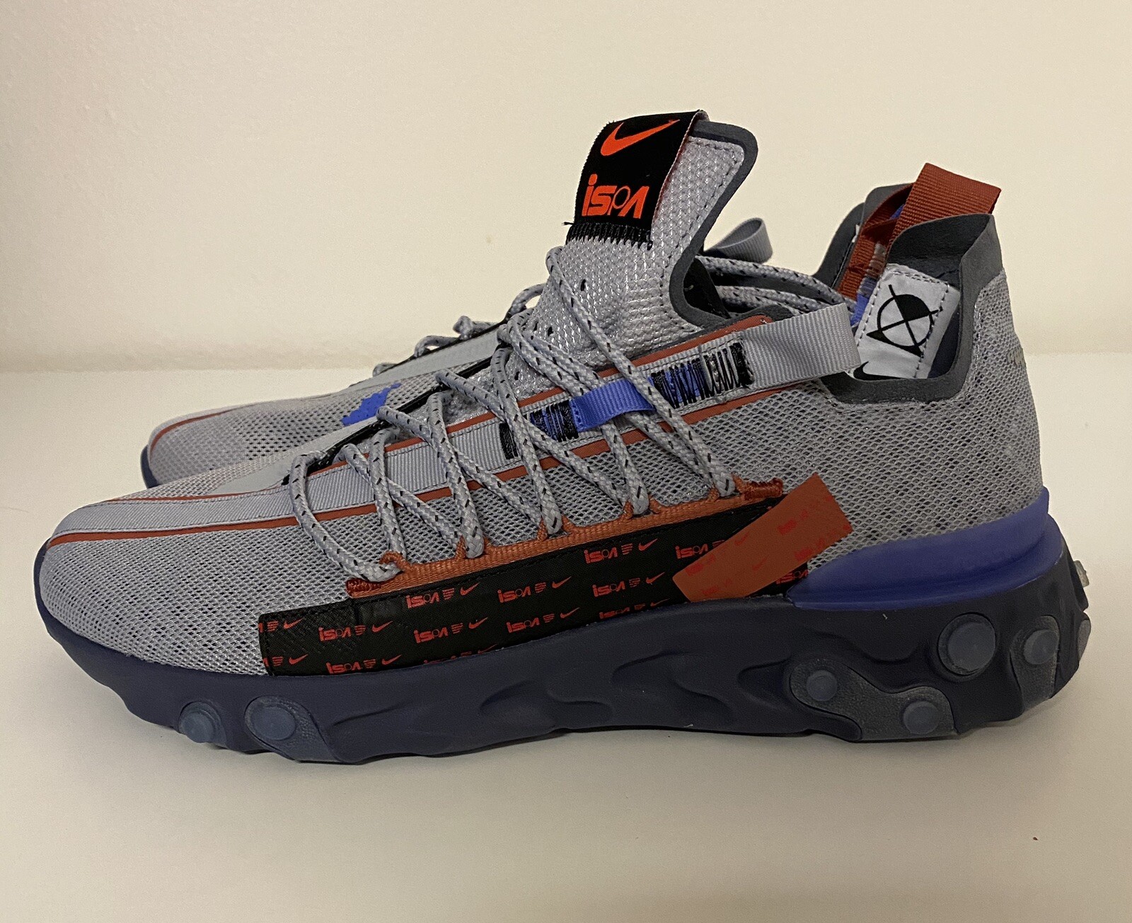 nike react ispa wolf grey