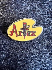 Artex Paints Liquid Embroidery &Patterns Vintage Tie Tack Lapel Pin advertising