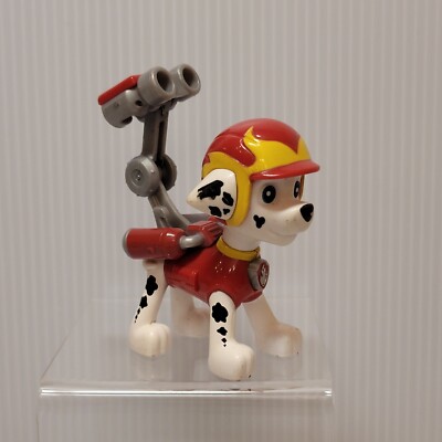 Paw Patrol Action Pack Pup Metallic Series Toy Marshall 3'' w/ Pack
