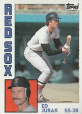FREE SHIPPING-MINT-1984 Topps #628 Ed Jurak Red Sox 