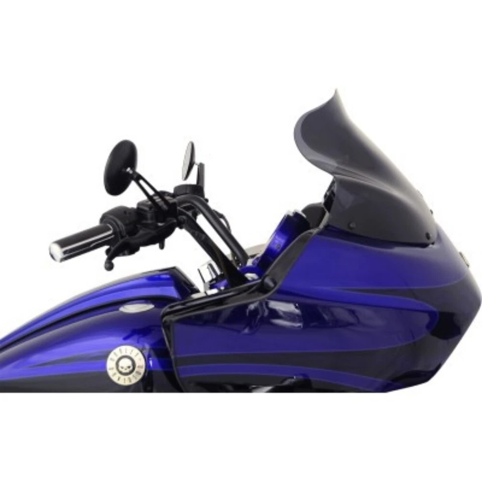 Parabrisas deportivo Klock Werks 12" Dark Smoke Flare Harley Road Glide Foto 2 de 2