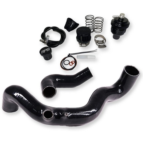 RPM SxS Can Am Maverick X3 R Blow Off Valve & Black Silicone Charge