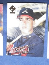 2000 Pacific Private Stock Chipper Jones #10 HOF GOLD FOIL SIGNATURE