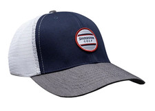 New Bridgestone Golf Polymesh Navy/White/Grey Adjustable Snapback Hat