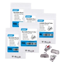Dental Orthodontic Metal Buccal Tube Roth 0.022 0.018 1st Molar Non-conv AZDENT