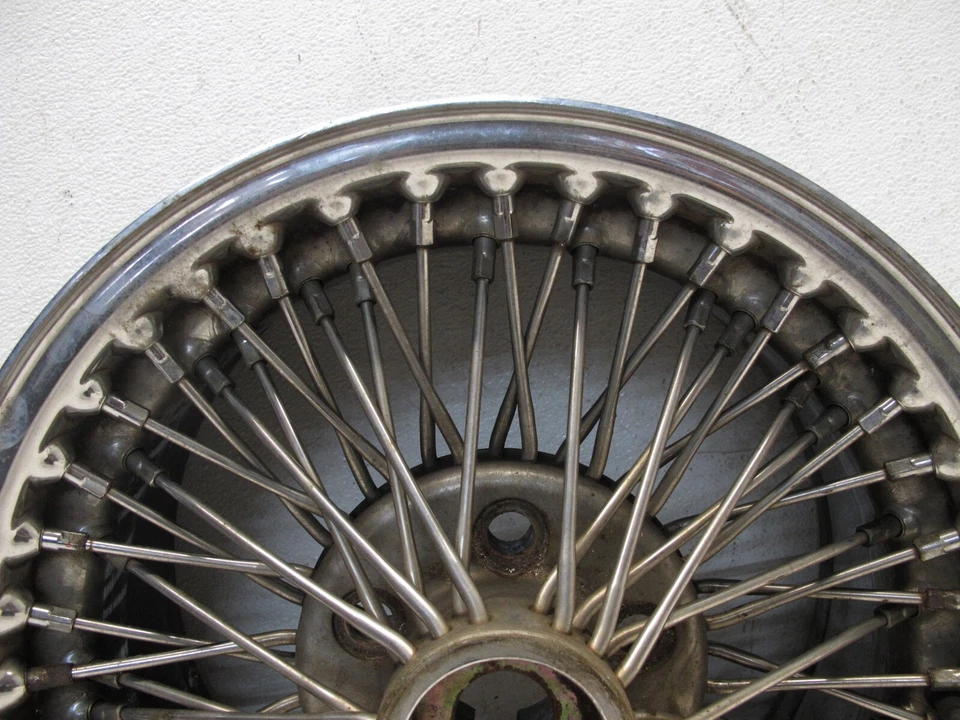 15” 15X7 FWD Dayton Wire Wheel Rim Cadillac Caddy Chrome Spokes 5x115 OEM #3 - Image 2 of 4