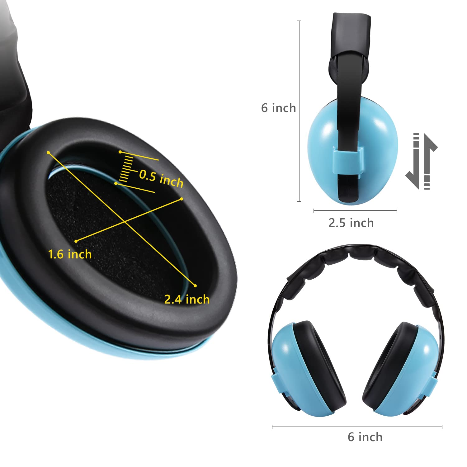 Baby Noise Cancelling Headphones, Ear Protection Earmuffs eBay