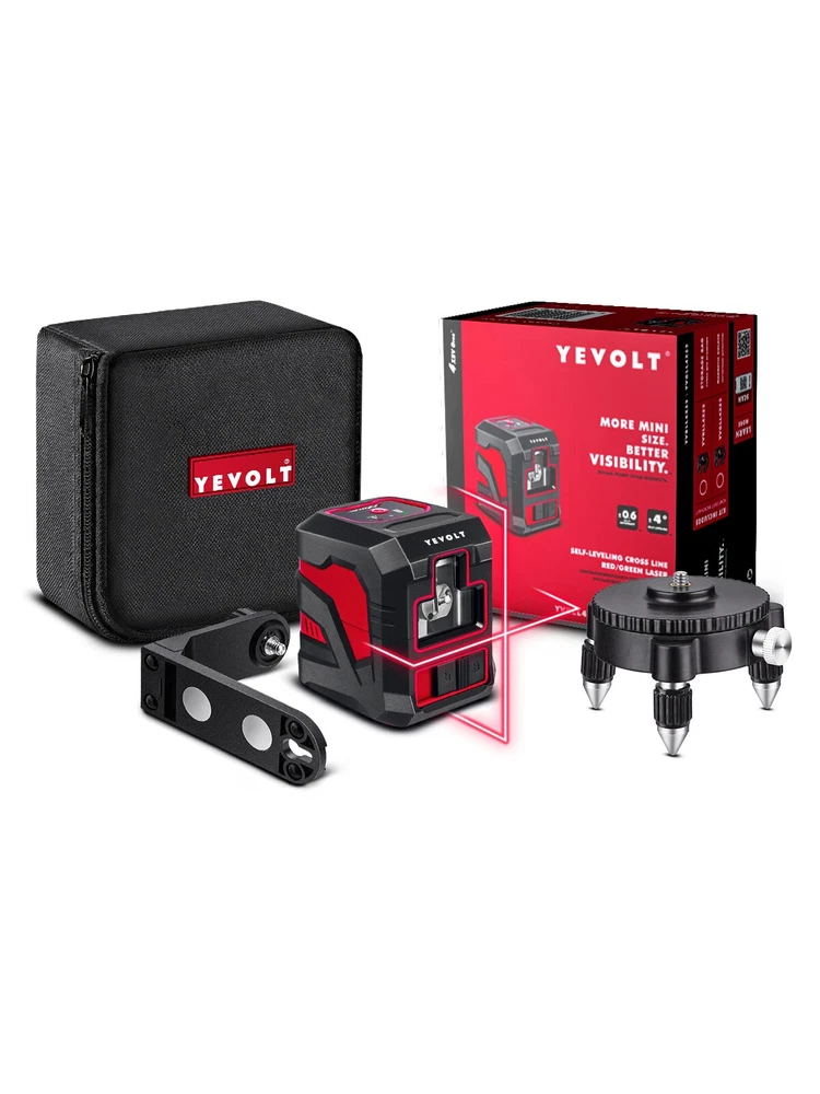 Self-Leveling Laser Level Kit with Magnetic Holder and Rotating Base for Construction Tools