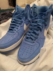 nike air force high tops blue and white