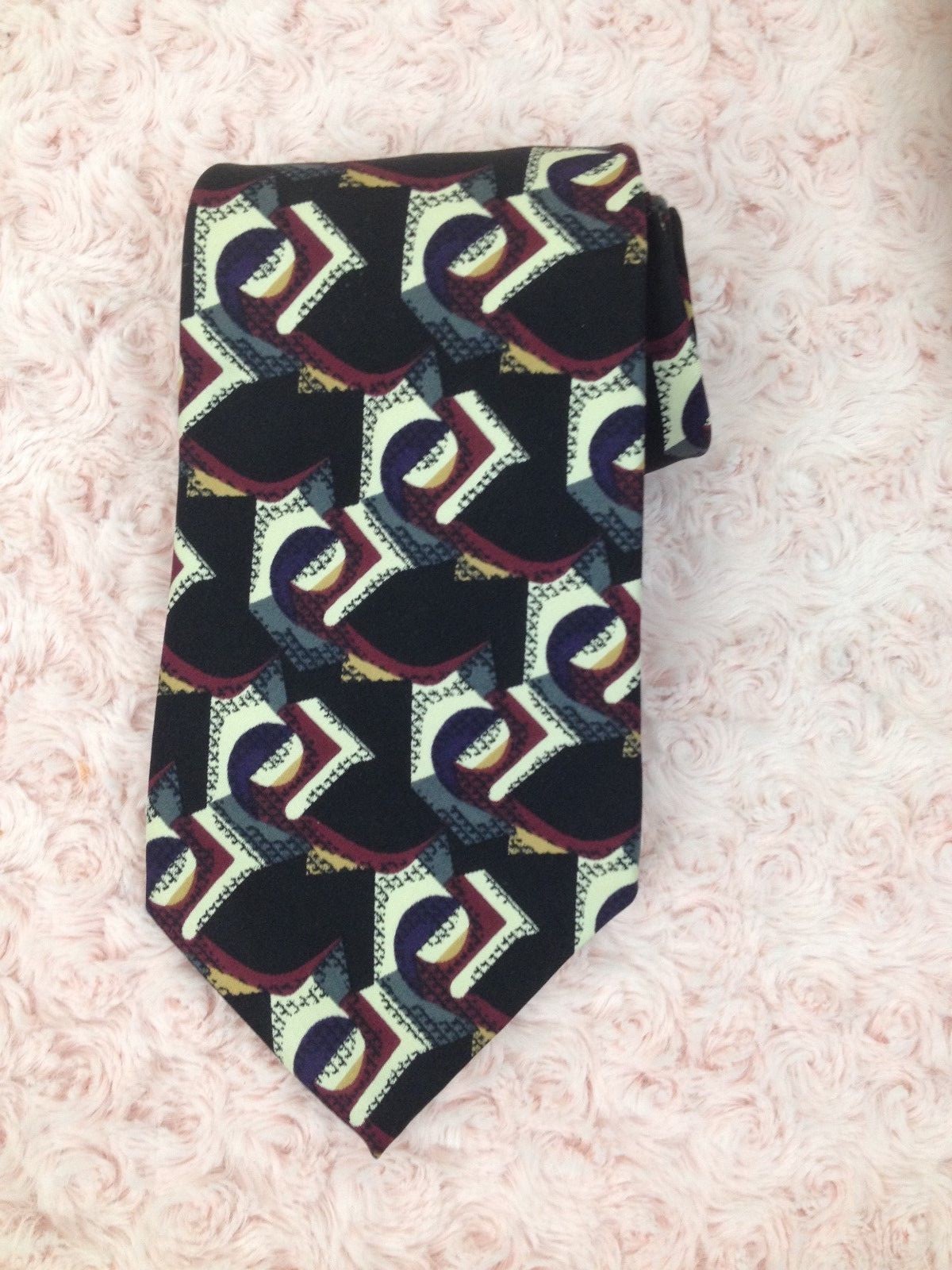 Robert Talbott Tie Silk Talbott Studios Black Bur… - image 1