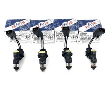 2200cc High Impedance Oem Bosch 0280158833 Fuel Injectors 210lb Qty 4 Ev1 Plug