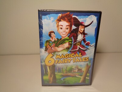 6 MAGICAL FAIRY TALES New DVD Peter Pan Robin Hood Jungle Book Puss 'N Boots