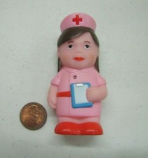 Plastic Nurse Pink Community Helper Figure 3" Town For Little People Hospital
