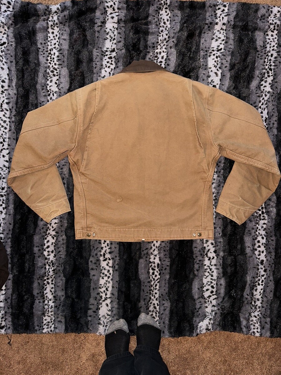カーハート デトロイト ジャケット Carhartt Detroit ovy Carhartt Detroit Jacket Coat Vintage Duck Workwear Collared