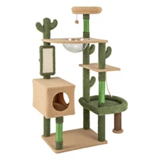 Cactus Cat Tree Tower Scratching Post Multi Level Activity Center w/Sisal Posts