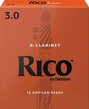 Rico by D'Addario RCA1030 Bb Clarinet Reeds, Strength 3, 10-pack