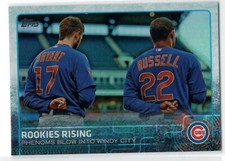 2015 Topps Update Rainbow Foil #US79 Rookies Rising Kris Bryant & Russell