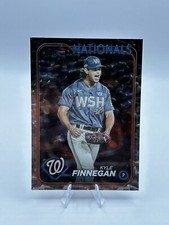 Kyle Finnegan 2024 Topps Series 1 #153 Silver Crackle Foil Nationals