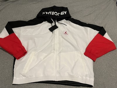 Nike Air Jordan AJ4 Lightweight Jacket White Black Red Mens XXL 2XL DD0394-100 | eBay