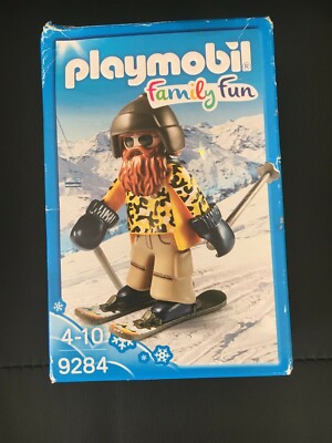 Playmobil 9284 Family Fun - Figurine Skieur Barbu - Neuf Sous Blister