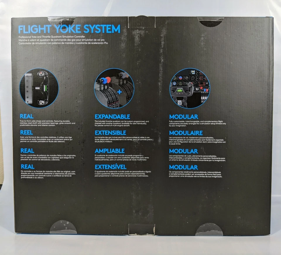 Logitech Saitek Pro Flight Yoke System - Black FREE SHIPPING - Image 2 of 4